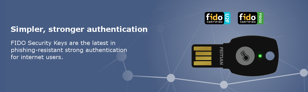 FIDO Security Keys for simple secure multi-factor authentication