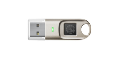 Biometric security key for fingerprint biometric user authentication