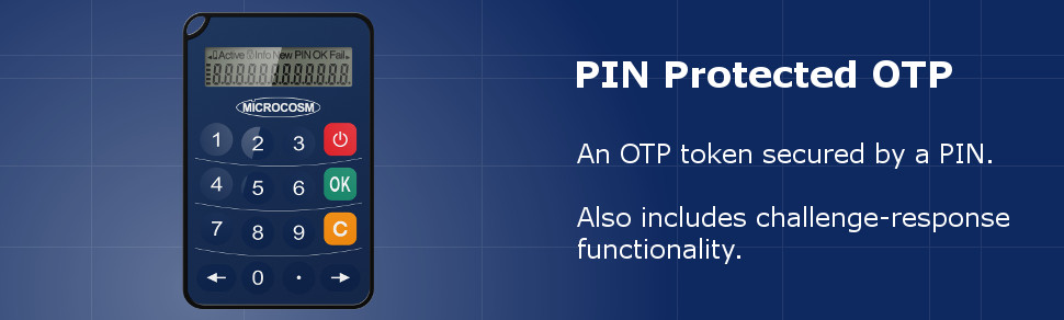 PIN Protected OTP display keypad