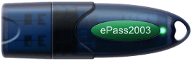 FIPS 140-2 Level 3 certified USB PKI dongle. The Feitian ePass2003 supports onboard key generation, encryption and digital signatures.