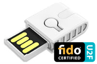 FIDO U2F Security Keys dongles for web authentication website and login