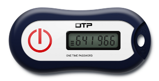 One Time Password OTP token key fob